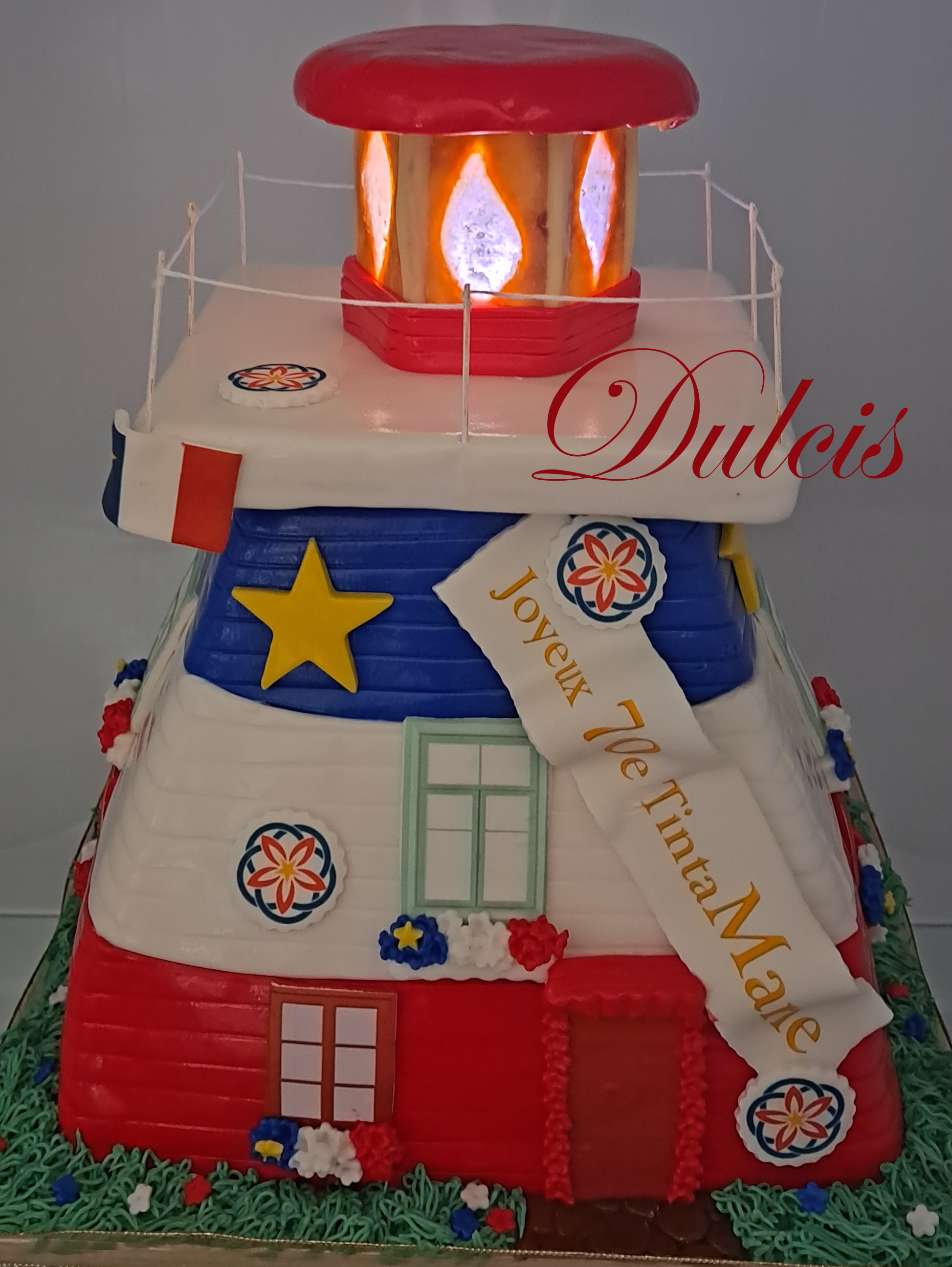 Acadian Lighthouse Cake